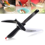 Cutit bucatarie multifunctional 2 in 1 Smart Cutter