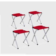 Set 4 scaune pliabile pentru camping