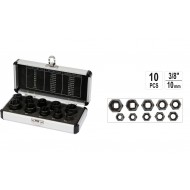 Set extractoare suruburi si piulite 3/8" 10 piese
