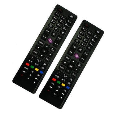 Pachet 2 telecomenzi pentru LCD/LED Horizon, 8m, Negru