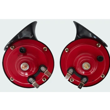 Set 2 X Claxon ROSU 12V Auto universal