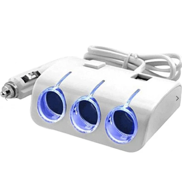 Priza ALBA 1506 auto cu 5 iesiri, buton On/OFF 120W