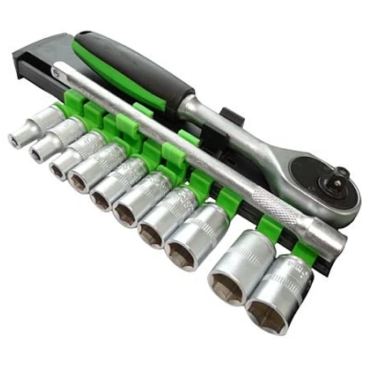 RIB-Set 12 Piese, Cheie cu Clichet 1/2", Capete Chei Tubulare 8-24mm