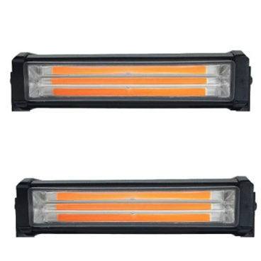 Set 2X Rampa avertizare galbena 3 LED COB