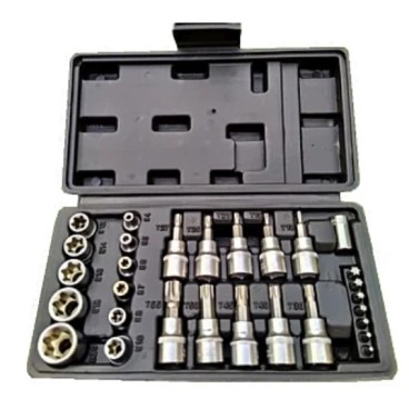 Trusa 29 piese Chei Tubulare Torx si Capete Biti Torx