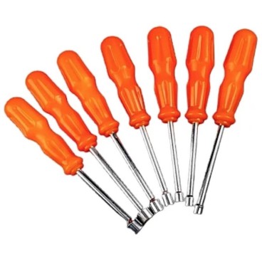 Set 7 surubelnite cu maner plastic si cap tubulara de la 5 la 11 mm
